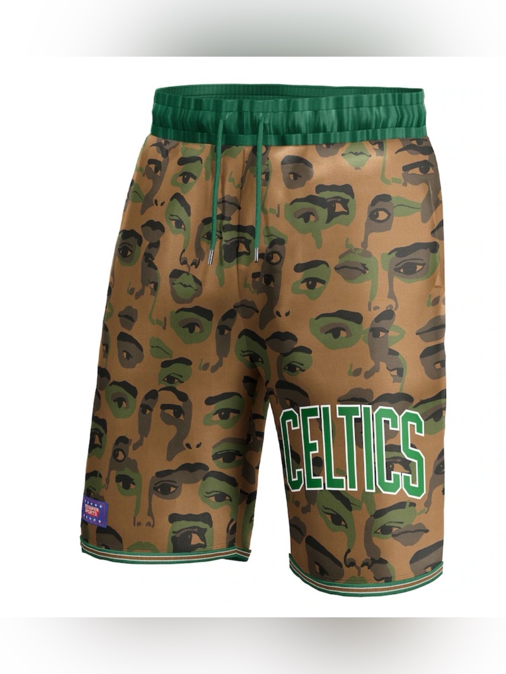 New NBA & KidSuper Studios Fanatics Brown Boston Celtics Hometown Shorts S-3XL - Picture 11 of 12